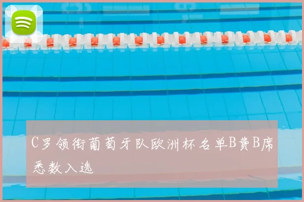 C罗领衔葡萄牙队欧洲杯名单B费B席悉数入选